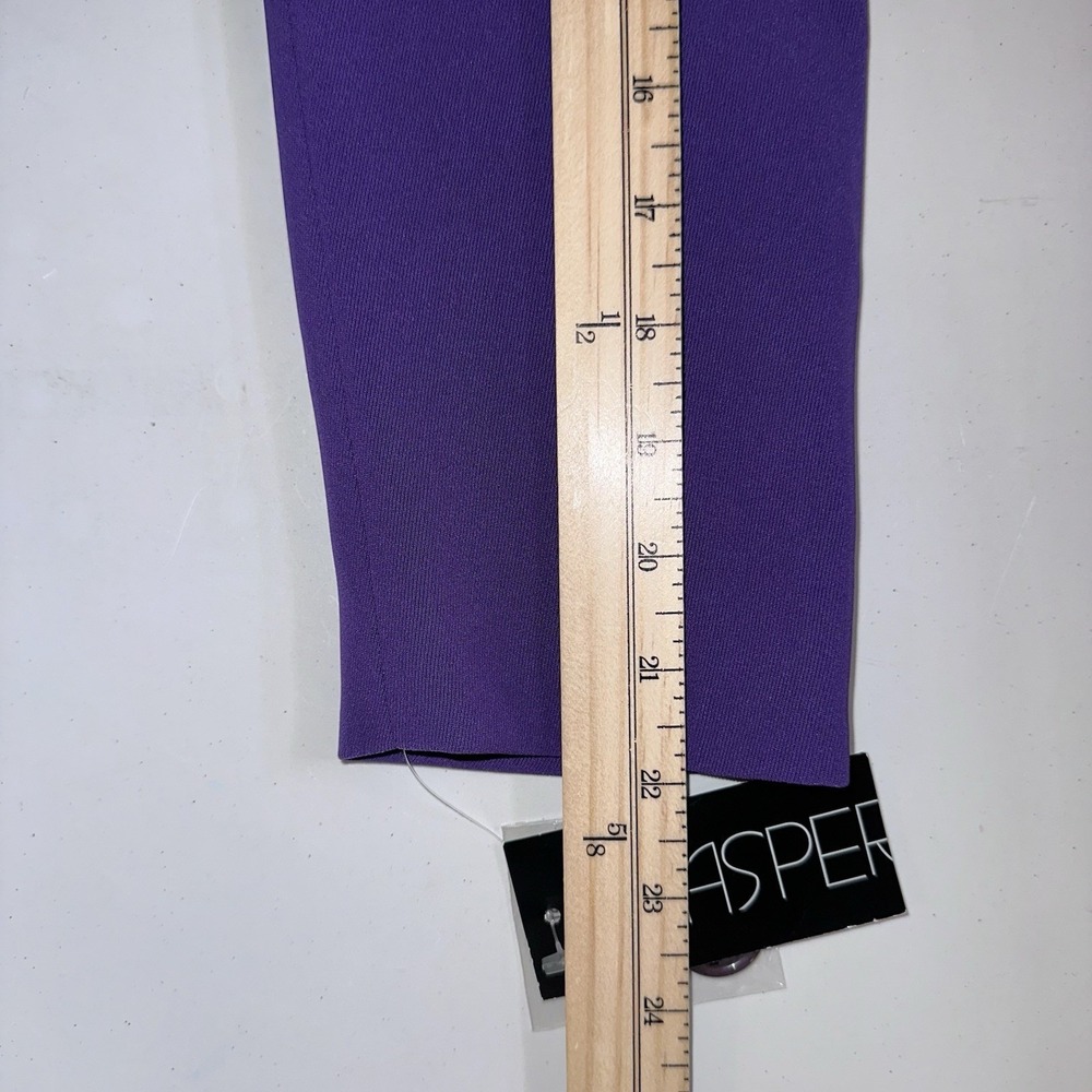 NWT Kasper Petite Blazer Jacket Sz 4P Deep Purple One Button Business Casual - Picture 11 of 12